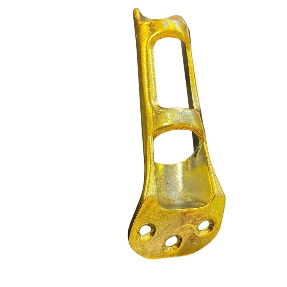 Flag Pole Holder Lightweight Gold Painted Aluminum 6.5 Inch Holds 1 inch Pole - Picture 4 of 4